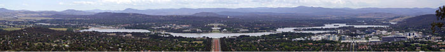 Lake Burley Griffin from Mt. Ainslie